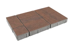 Kostka brukowa Toledo 6cm Hawaii brązowo-pomarańczowy Polbruk