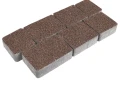 Kostka brukowa Trento 6x13,9cm płukany Brązowy Polbruk