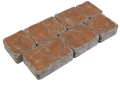 Kostka brukowa Trento 6x13,9cm Hawaii brązowo-pomarańczowy postarzony Polbruk