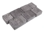 Kostka brukowa Trento 6x13,9cm cement biały Nerino biało-szaro-czarny Polbruk