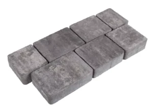 Kostka brukowa Trento 6x13,9cm cement biały Nerino biało-szaro-czarny Polbruk