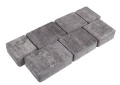 Kostka brukowa Trento 8x13,9cm cement biały Nerino biało-szaro-czarny Polbruk