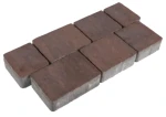 Kostka brukowa Trento 8x13,9cm Hawaii brązowo-pomarańczowy Polbruk