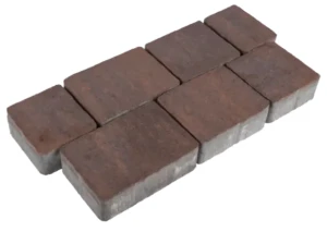 Kostka brukowa Trento 8x13,9cm Hawaii brązowo-pomarańczowy Polbruk
