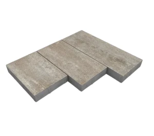 Kostka brukowa Triada 8cm cement biały Taupe mokka-stalowo-biały Polbruk