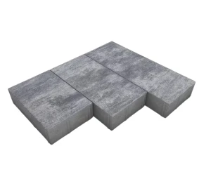 Kostka brukowa Triada 8cm cement biały Nerino biało-szaro-czarny Polbruk