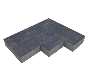 Kostka brukowa Triada 8cm cement biały Cosmo czarno-biało-szary Polbruk