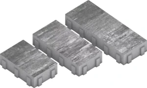 Kostka brukowa Triada 8cm retencja+ cement biały Nerino biało-szaro-czarny Polbruk