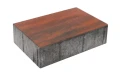 Kostka brukowa Urbanika 8x30x20cm mini faza Korten grafitowo-brązowo-pomarańczowy Polbruk