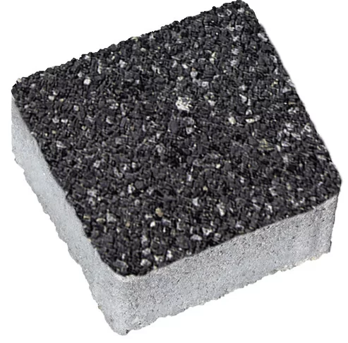 Kostka brukowa Westa 4x9,5x10,5cm płukany Grafitowy Polbruk