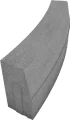 Krawężnik łuk wypukły wewnętrzny 15x30x78cm R=2 Szary Polbruk