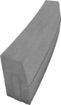Krawężnik łuk wypukły wewnętrzny 15x30x78cm R=5 Szary Polbruk