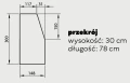 Krawężnik łuk wypukły wewnętrzny przekrój.webp