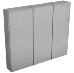 Obrzeże Treo 8x40x50cm cement biały gładkie Biały Polbruk
