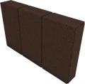 Obrzeże Treo 8x30x50cm gładkie Brązowy Polbruk