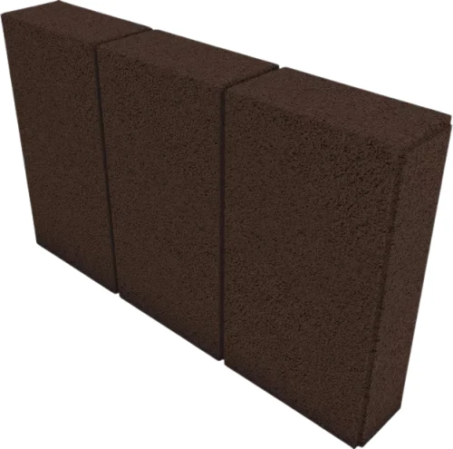 Obrzeże Treo 8x30x50cm gładkie Brązowy Polbruk