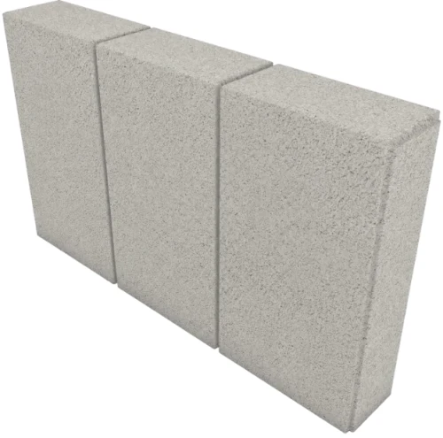Obrzeże Treo 8x30x50cm cement biały gładkie Biały Polbruk