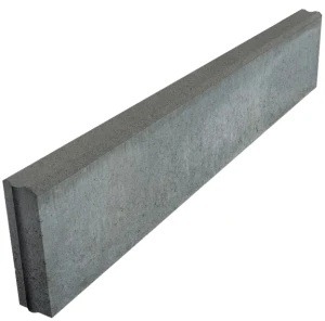 Obrzeże chodnikowe 8x25x100cm z zamkiem nasiąkliwość 5% Szary Polbruk