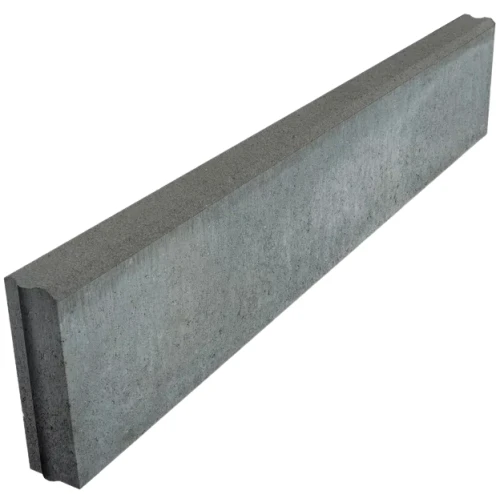 Obrzeże chodnikowe 8x25x100cm z zamkiem nasiąkliwość 5% Szary Polbruk