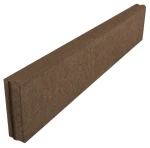 Obrzeże trawnikowe 6x20x100cm z zamkiem Brązowy Polbruk