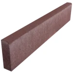 Obrzeże trawnikowe 6x20x100cm Czerwony Polbruk