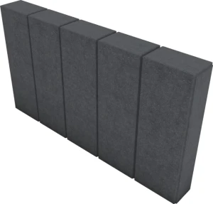 Obrzeże Fem 6x28x50cm gładkie Grafitowy Polbruk