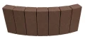 Obrzeże Fem Łuk 6x28x10cm gładkie Brązowy Polbruk