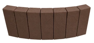 Obrzeże Fem Łuk 6x28x10cm gładkie Brązowy Polbruk