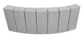 Obrzeże Fem Łuk 6x28x10cm gładkie Szary Polbruk