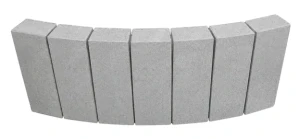 Obrzeże Fem Łuk 6x28x10cm gładkie Szary Polbruk