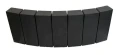 Obrzeże Fem Łuk 6x28x10cm gładkie Grafitowy Polbruk