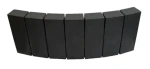 Obrzeże Fem Łuk 6x28x10cm gładkie Grafitowy Polbruk