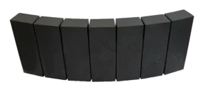 Obrzeże Fem Łuk 6x28x10cm gładkie Grafitowy Polbruk