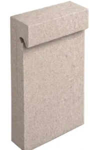 Obrzeże Flesz 6/8x20x30cm cement biały Beżowy Polbruk