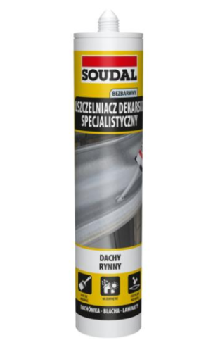 Specjalistyczny uszczelniacz dekarski Soudal 280ml bezbarwny