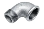 Kolanko ocynkowane 1 1/4" z nyplem