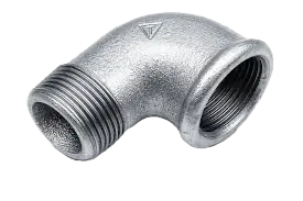 Kolanko ocynkowane 1 1/4" z nyplem