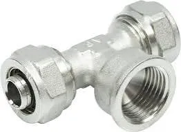 Trójnik PEX 16x1:2"x16mm skręcane, z gwintem wewnętrznym.webp