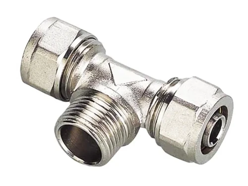 Trójnik PEX 16x1:2x16 z gwintem zewnętrznym.webp
