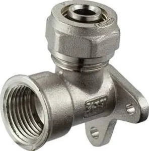 Kolanko PEX 20x1/2" skręcane, naścienne, z gwintem wewnętrznym