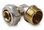 Kolanko PEX 20x1/2" skręcane, z gwintem zewnętrznym