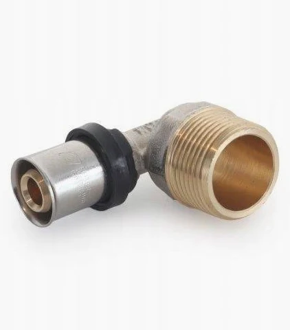 Kolanko PEX 20x1:2" zaciskowe, z gwintem zewnętrznym PEX Plus.webp