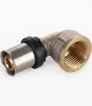 Kolanko PEX 20x1/2" zaciskowe, z gwintem wewnętrznym