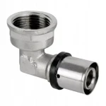 Kolanko PEX 16x1/2" zaciskowe, z gwintem wewnętrznym PEX Plus