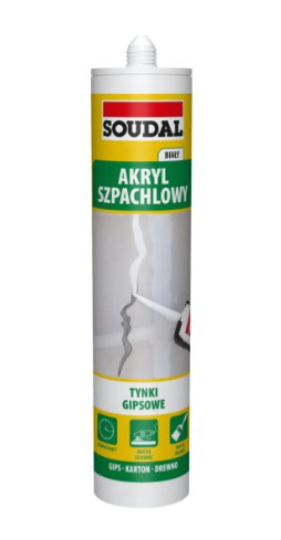 Akryl lekki szpachlowy 280ml Soudal  Biały