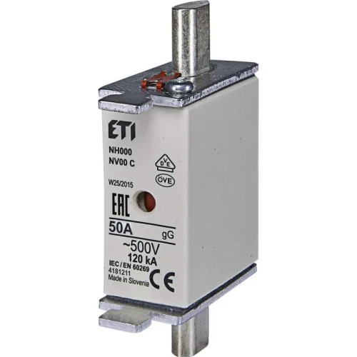 Wkładka topikowa bezpiecznikowa NH000 WT-00C:gG 50A 500V.webp