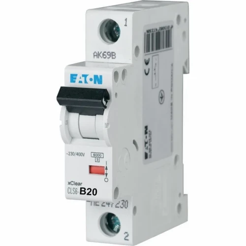 Wyłącznik nadprądowy instalacyjny 1P B 20A 6kA Eaton CLS6-B20.webp