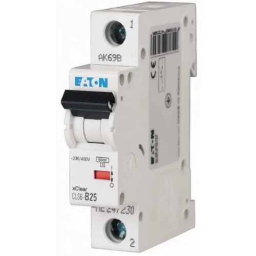 Wyłącznik nadprądowy instalacyjny 1P B 25A 6kA Eaton CLS6-B25.webp