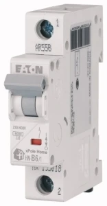 Wyłącznik nadprądowy instalacyjny 1P C 10A 6kA Eaton CLS6-C10 (HN-C10/1)