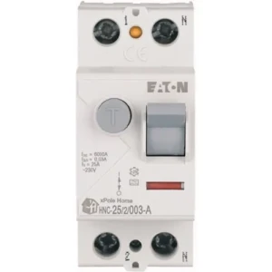 Wyłącznik różnicowoprądowy (różnicówka) 2P 25A 30mA typ AC Eaton HNC-25/2/003